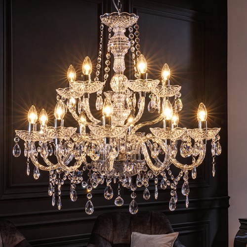 Pompöser kronleuchter crystal - kronleuchter,